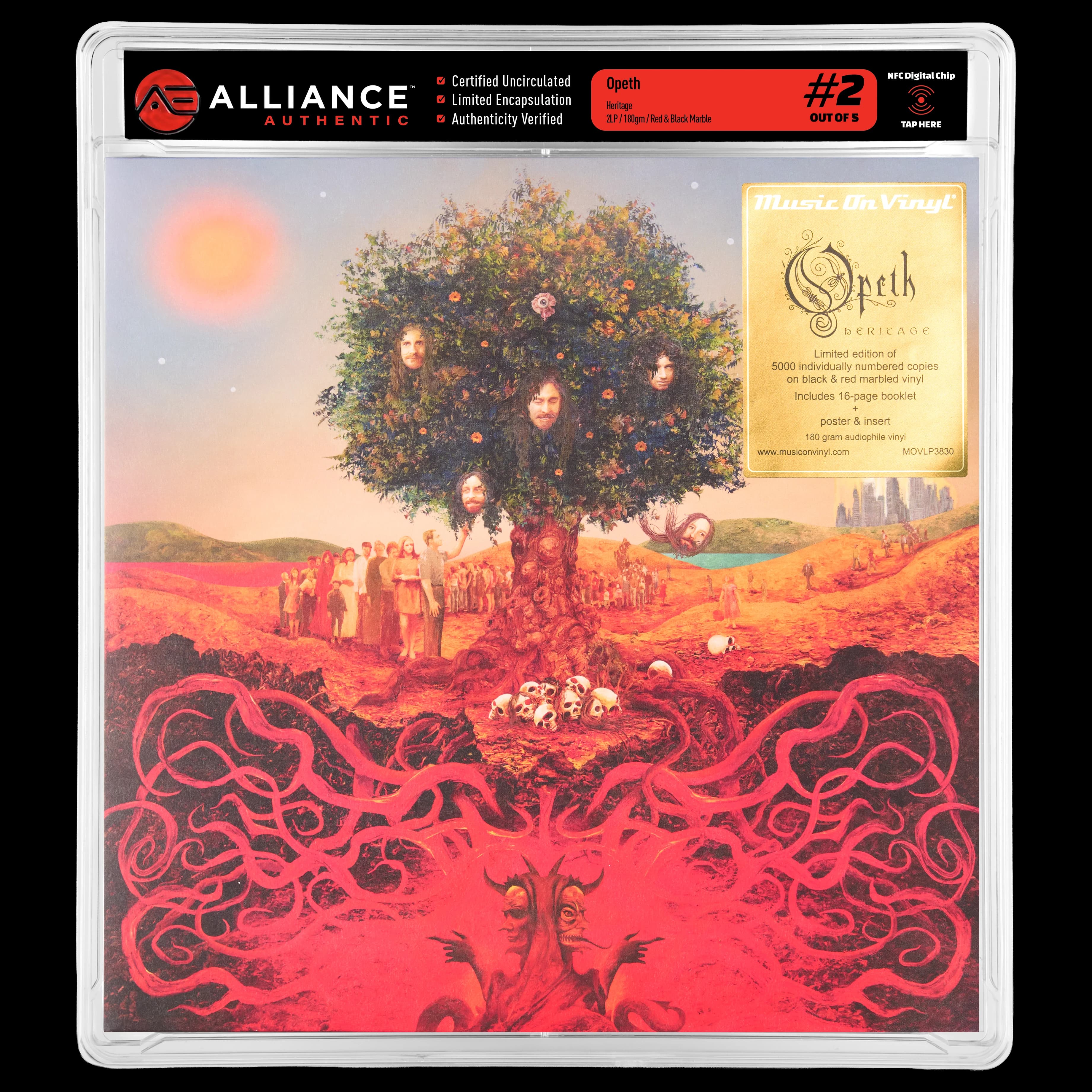 Front image of "Heritage - Limited Gatefold 180-Gram Red & Black Marble Colored Vinyl" #2