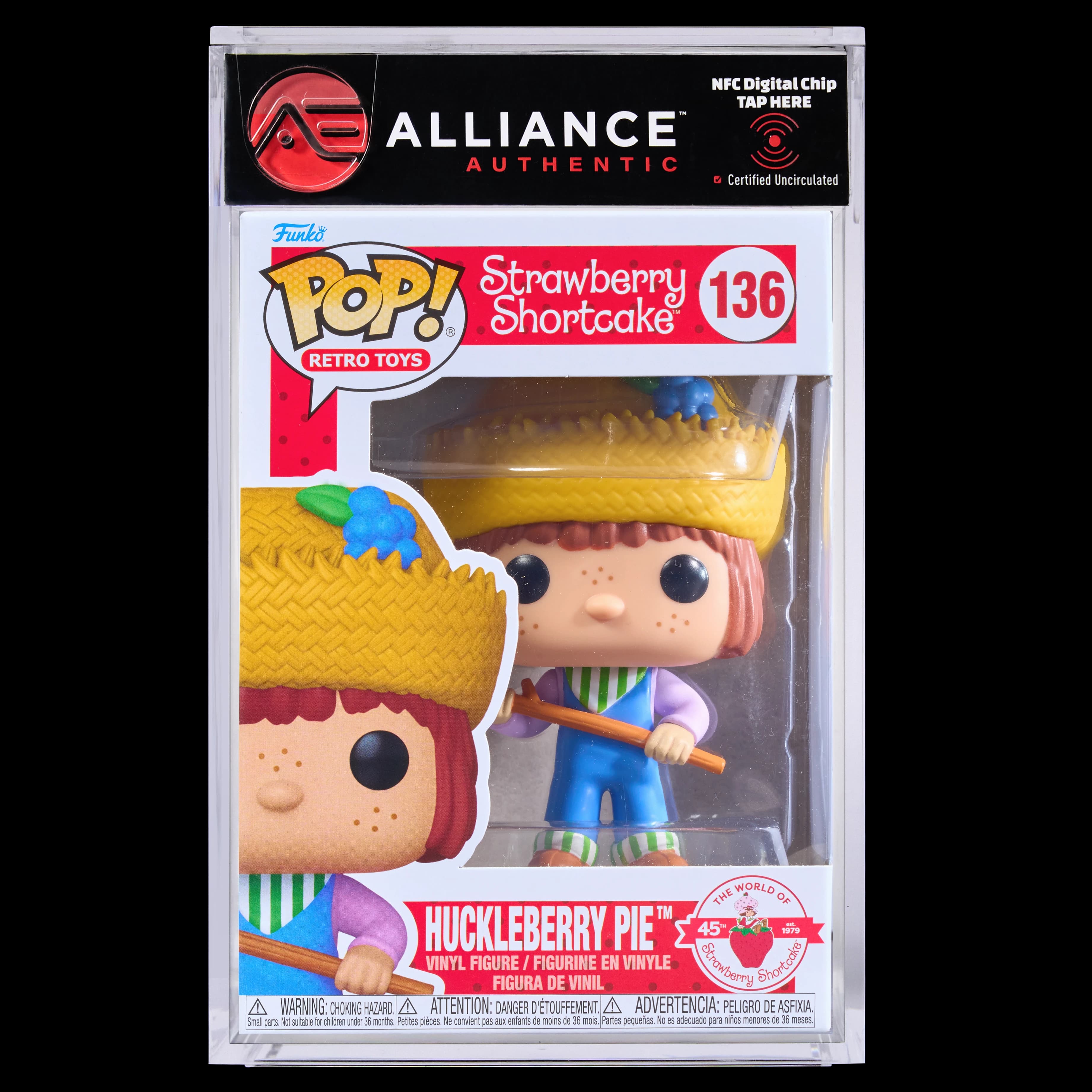 Front image of "Funko Pop! Retro Toys - Strawberry Shortcake Huckleberry Scented"