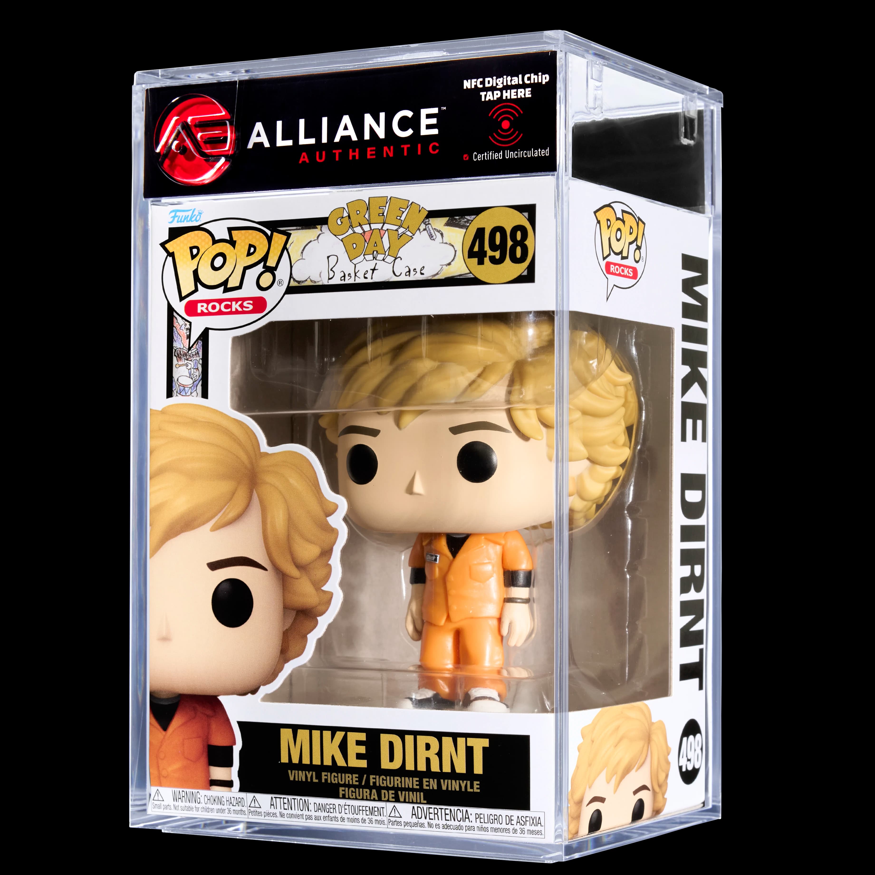 Front image of "Funko POP! Rocks - Green Day Mike Dirnt (Basket Case)"