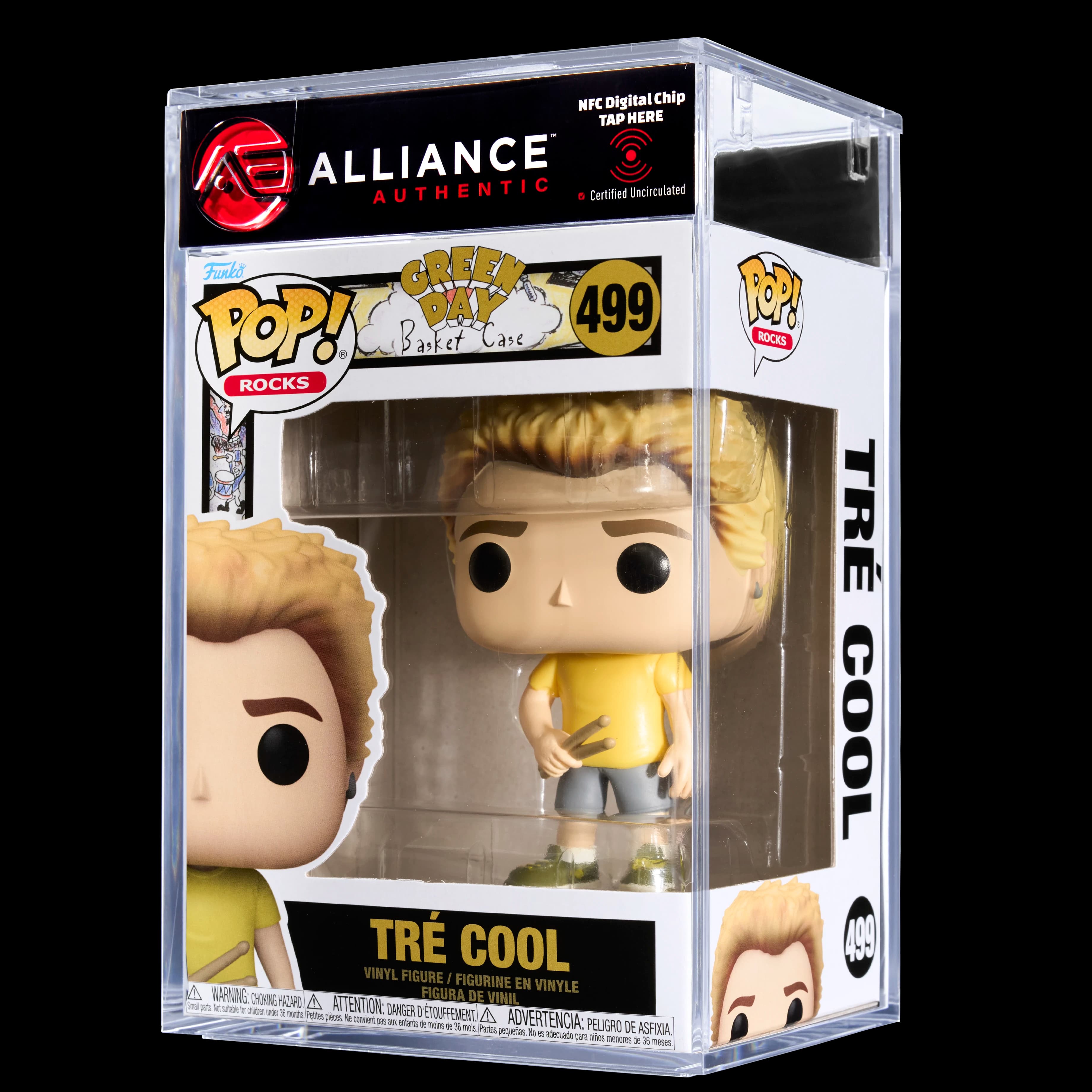 Front image of "Funko POP! Rocks - Green Day Tre Cool (Basket Case)"